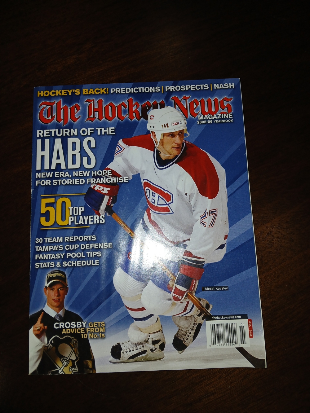 2005-06 NHL The Hockey News Magazine Cover — Blue, Red, White